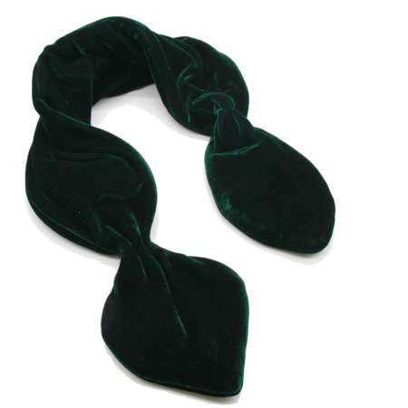 Steckschal vintage schlicht dunkelgrün